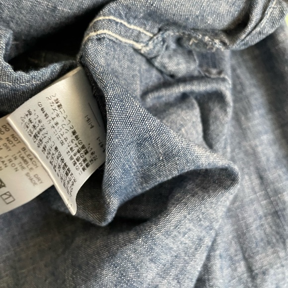 Journal Standard Chambray Denim Button up Shirt- "One Size" Japanese Size - Picture 10 of 10